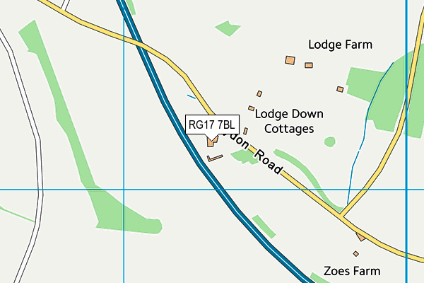 RG17 7BL map - OS VectorMap District (Ordnance Survey) RG17 7BL map - OS VectorMap District (Ordnance Survey)