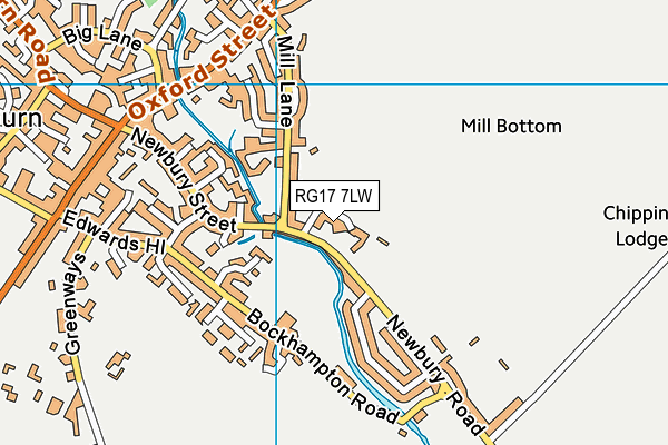 RG17 7LW map - OS VectorMap District (Ordnance Survey) RG17 7LW map - OS VectorMap District (Ordnance Survey)