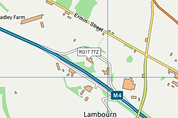 RG17 7TZ map - OS VectorMap District (Ordnance Survey) RG17 7TZ map - OS VectorMap District (Ordnance Survey)