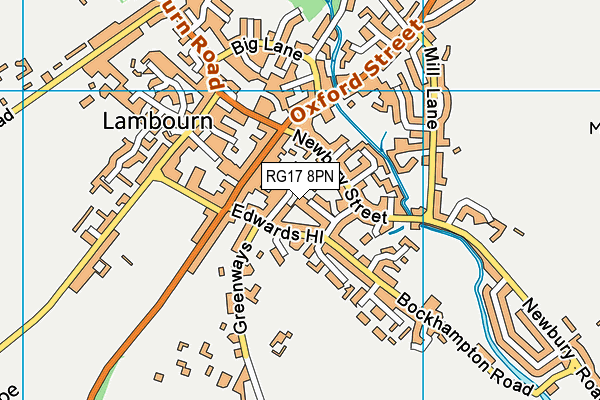 RG17 8PN map - OS VectorMap District (Ordnance Survey) RG17 8PN map - OS VectorMap District (Ordnance Survey)