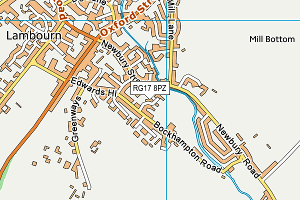 RG17 8PZ map - OS VectorMap District (Ordnance Survey) RG17 8PZ map - OS VectorMap District (Ordnance Survey)