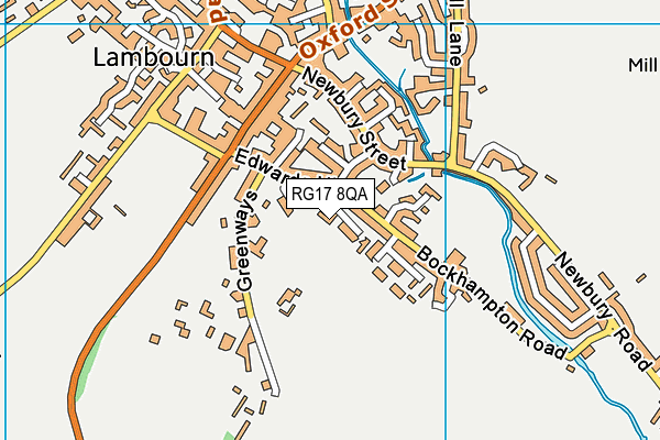 RG17 8QA map - OS VectorMap District (Ordnance Survey) RG17 8QA map - OS VectorMap District (Ordnance Survey)