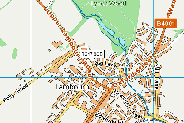 RG17 8QD map - OS VectorMap District (Ordnance Survey) RG17 8QD map - OS VectorMap District (Ordnance Survey)