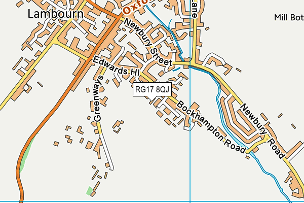 RG17 8QJ map - OS VectorMap District (Ordnance Survey) RG17 8QJ map - OS VectorMap District (Ordnance Survey)