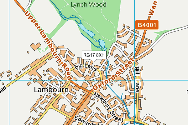 RG17 8XH map - OS VectorMap District (Ordnance Survey) RG17 8XH map - OS VectorMap District (Ordnance Survey)