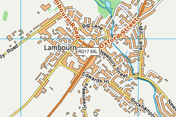 RG17 8XL map - OS VectorMap District (Ordnance Survey) RG17 8XL map - OS VectorMap District (Ordnance Survey)