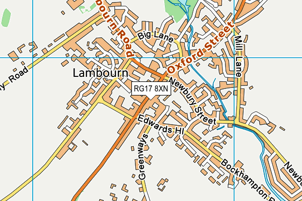 RG17 8XN map - OS VectorMap District (Ordnance Survey)