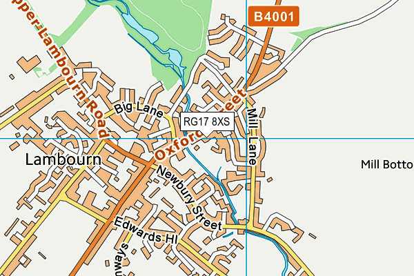 RG17 8XS map - OS VectorMap District (Ordnance Survey) RG17 8XS map - OS VectorMap District (Ordnance Survey)