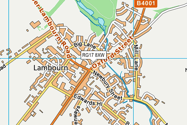 RG17 8XW map - OS VectorMap District (Ordnance Survey) RG17 8XW map - OS VectorMap District (Ordnance Survey)