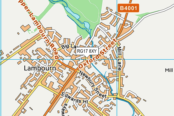 RG17 8XY map - OS VectorMap District (Ordnance Survey) RG17 8XY map - OS VectorMap District (Ordnance Survey)