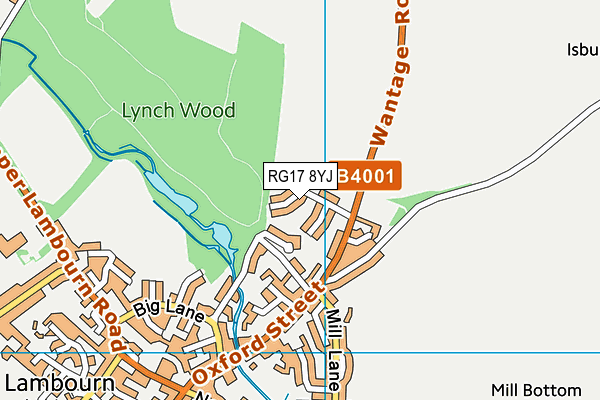 RG17 8YJ map - OS VectorMap District (Ordnance Survey) RG17 8YJ map - OS VectorMap District (Ordnance Survey)
