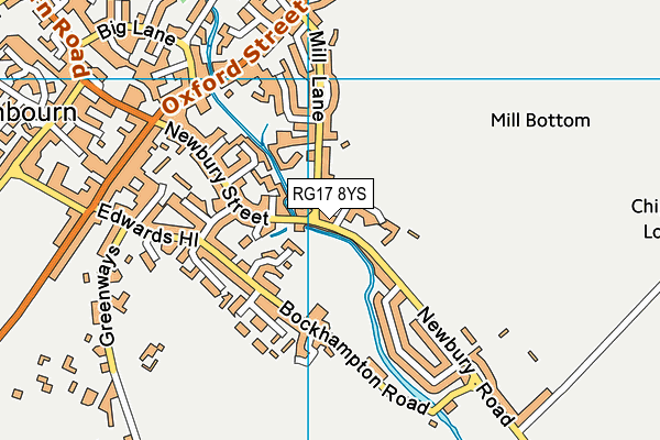 RG17 8YS map - OS VectorMap District (Ordnance Survey) RG17 8YS map - OS VectorMap District (Ordnance Survey)