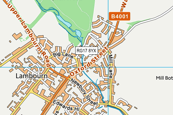 RG17 8YX map - OS VectorMap District (Ordnance Survey) RG17 8YX map - OS VectorMap District (Ordnance Survey)