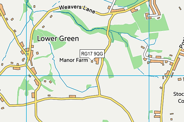 RG17 9QG map - OS VectorMap District (Ordnance Survey) RG17 9QG map - OS VectorMap District (Ordnance Survey)