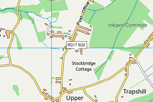 RG17 9QX map - OS VectorMap District (Ordnance Survey)