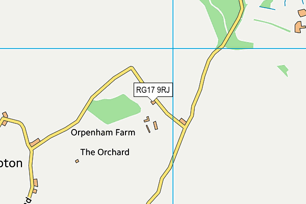 RG17 9RJ map - OS VectorMap District (Ordnance Survey) RG17 9RJ map - OS VectorMap District (Ordnance Survey)