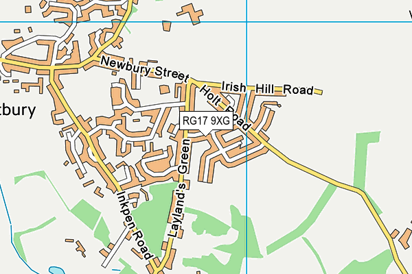 RG17 9XG map - OS VectorMap District (Ordnance Survey) RG17 9XG map - OS VectorMap District (Ordnance Survey)