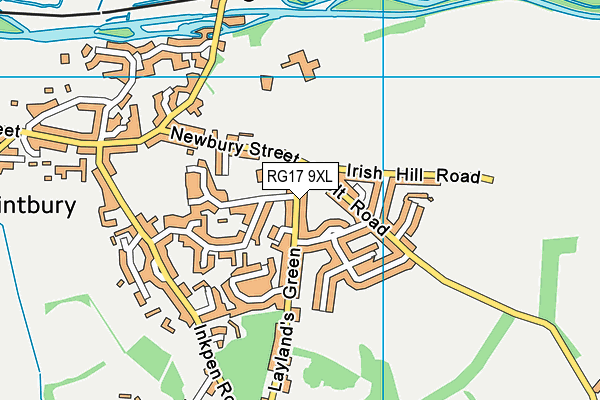 RG17 9XL map - OS VectorMap District (Ordnance Survey) RG17 9XL map - OS VectorMap District (Ordnance Survey)