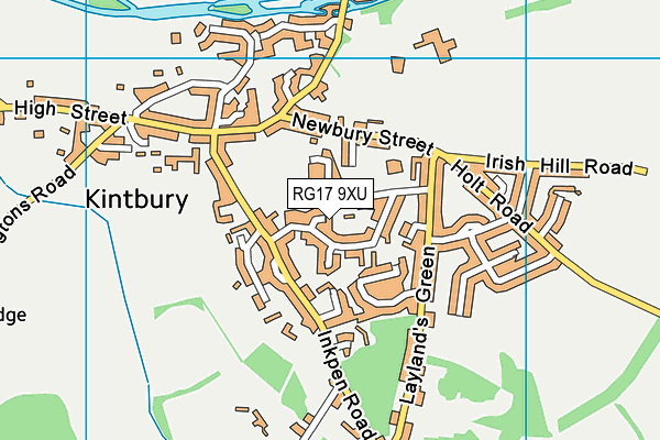 RG17 9XU map - OS VectorMap District (Ordnance Survey) RG17 9XU map - OS VectorMap District (Ordnance Survey)
