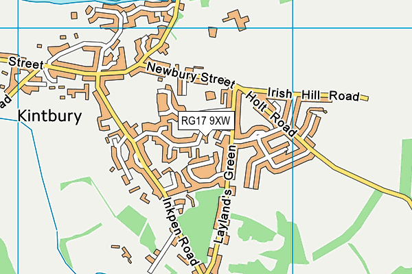 RG17 9XW map - OS VectorMap District (Ordnance Survey) RG17 9XW map - OS VectorMap District (Ordnance Survey)