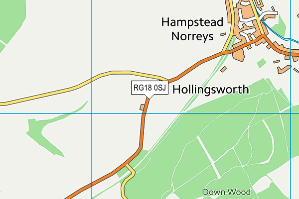 RG18 0SJ map - OS VectorMap District (Ordnance Survey) RG18 0SJ map - OS VectorMap District (Ordnance Survey)