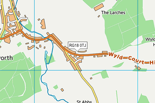 RG18 0TJ map - OS VectorMap District (Ordnance Survey) RG18 0TJ map - OS VectorMap District (Ordnance Survey)