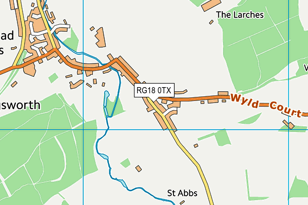 RG18 0TX map - OS VectorMap District (Ordnance Survey) RG18 0TX map - OS VectorMap District (Ordnance Survey)