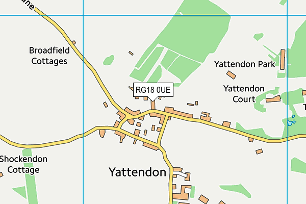 RG18 0UE map - OS VectorMap District (Ordnance Survey) RG18 0UE map - OS VectorMap District (Ordnance Survey)