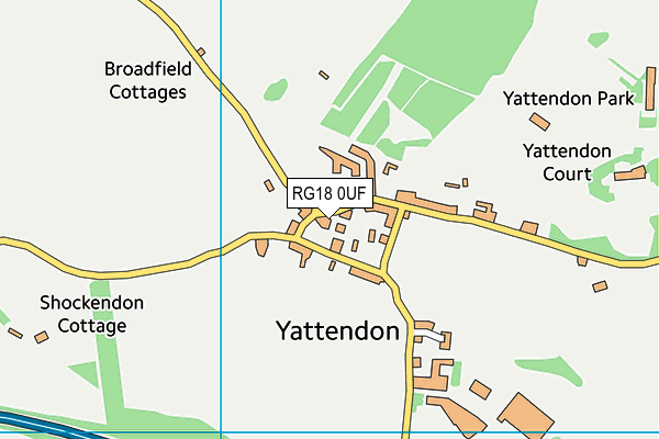 RG18 0UF map - OS VectorMap District (Ordnance Survey) RG18 0UF map - OS VectorMap District (Ordnance Survey)