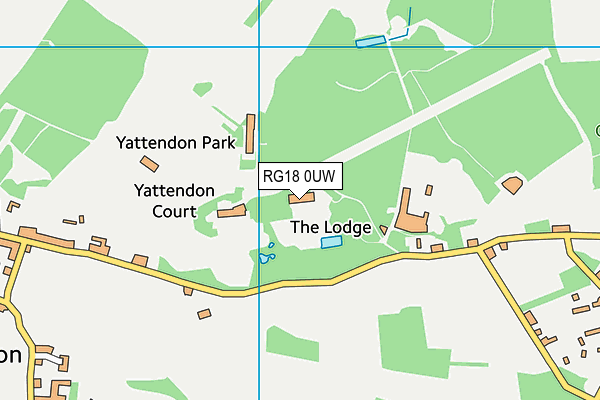 RG18 0UW map - OS VectorMap District (Ordnance Survey) RG18 0UW map - OS VectorMap District (Ordnance Survey)