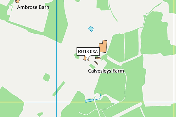 RG18 0XA map - OS VectorMap District (Ordnance Survey) RG18 0XA map - OS VectorMap District (Ordnance Survey)