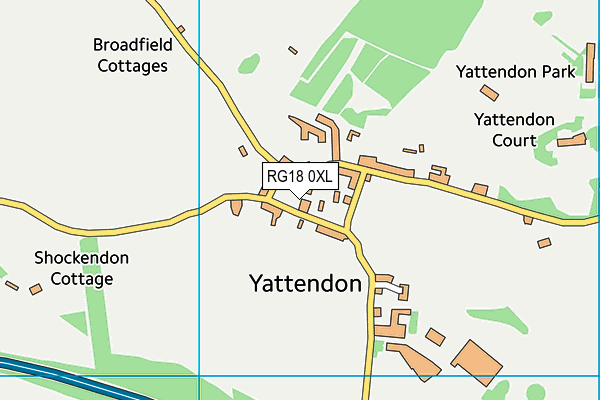 RG18 0XL map - OS VectorMap District (Ordnance Survey) RG18 0XL map - OS VectorMap District (Ordnance Survey)