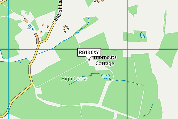 RG18 0XY map - OS VectorMap District (Ordnance Survey) RG18 0XY map - OS VectorMap District (Ordnance Survey)