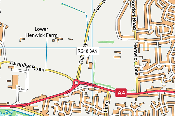 RG18 3AN map - OS VectorMap District (Ordnance Survey) RG18 3AN map - OS VectorMap District (Ordnance Survey)