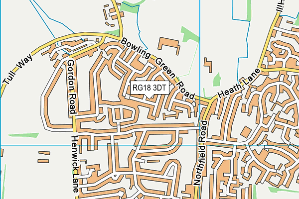 RG18 3DT map - OS VectorMap District (Ordnance Survey) RG18 3DT map - OS VectorMap District (Ordnance Survey)