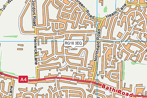 RG18 3EQ map - OS VectorMap District (Ordnance Survey) RG18 3EQ map - OS VectorMap District (Ordnance Survey)