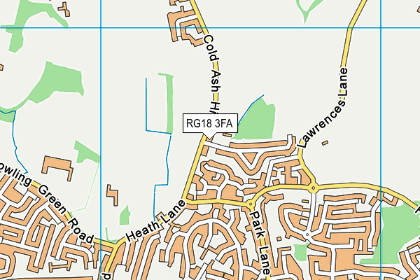 RG18 3FA map - OS VectorMap District (Ordnance Survey) RG18 3FA map - OS VectorMap District (Ordnance Survey)