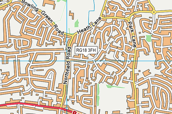 RG18 3FH map - OS VectorMap District (Ordnance Survey) RG18 3FH map - OS VectorMap District (Ordnance Survey)