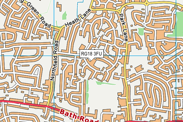 RG18 3FU map - OS VectorMap District (Ordnance Survey) RG18 3FU map - OS VectorMap District (Ordnance Survey)