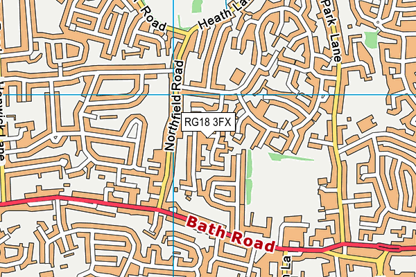 RG18 3FX map - OS VectorMap District (Ordnance Survey) RG18 3FX map - OS VectorMap District (Ordnance Survey)