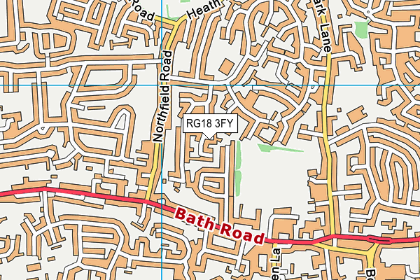 RG18 3FY map - OS VectorMap District (Ordnance Survey) RG18 3FY map - OS VectorMap District (Ordnance Survey)