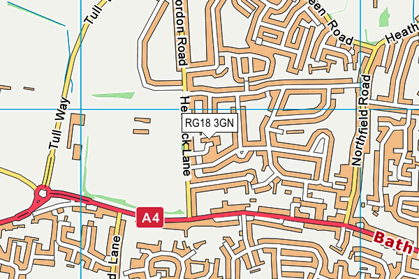 RG18 3GN map - OS VectorMap District (Ordnance Survey) RG18 3GN map - OS VectorMap District (Ordnance Survey)