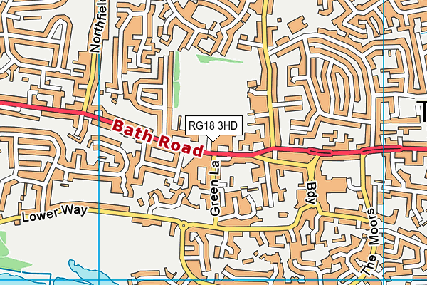 RG18 3HD map - OS VectorMap District (Ordnance Survey) RG18 3HD map - OS VectorMap District (Ordnance Survey)
