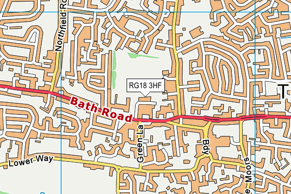 RG18 3HF map - OS VectorMap District (Ordnance Survey) RG18 3HF map - OS VectorMap District (Ordnance Survey)