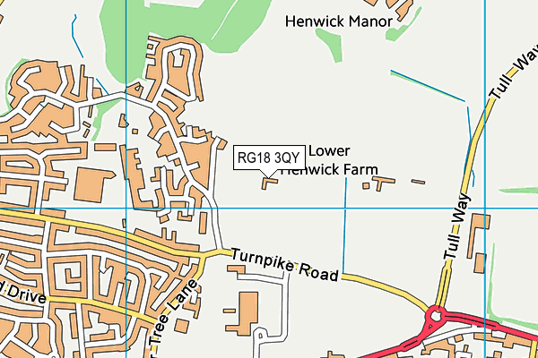 RG18 3QY map - OS VectorMap District (Ordnance Survey) RG18 3QY map - OS VectorMap District (Ordnance Survey)