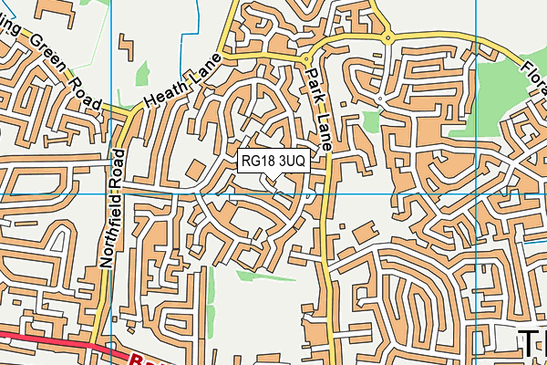 RG18 3UQ map - OS VectorMap District (Ordnance Survey) RG18 3UQ map - OS VectorMap District (Ordnance Survey)