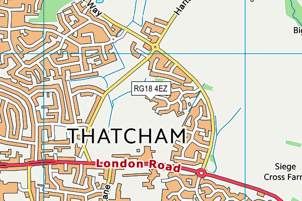 RG18 4EZ map - OS VectorMap District (Ordnance Survey) RG18 4EZ map - OS VectorMap District (Ordnance Survey)