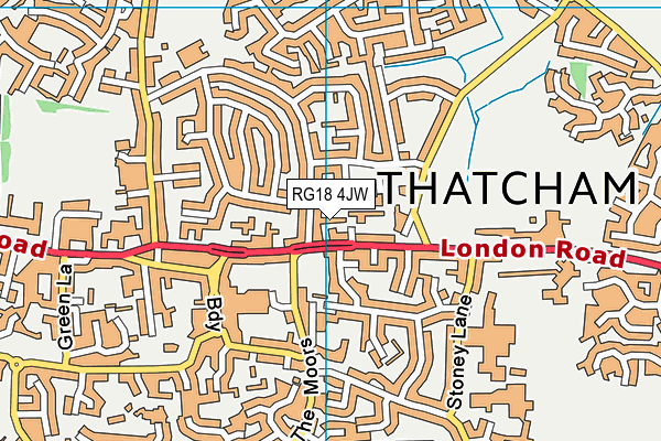 RG18 4JW map - OS VectorMap District (Ordnance Survey) RG18 4JW map - OS VectorMap District (Ordnance Survey)