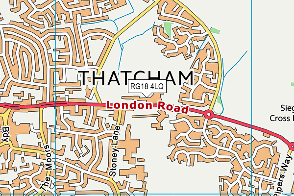 RG18 4LQ map - OS VectorMap District (Ordnance Survey) RG18 4LQ map - OS VectorMap District (Ordnance Survey)