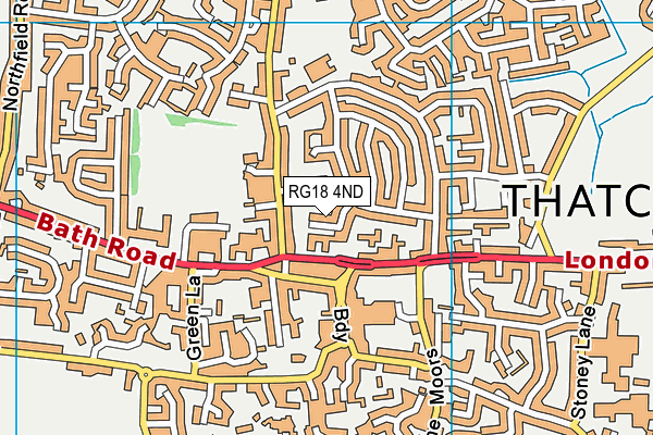 RG18 4ND map - OS VectorMap District (Ordnance Survey) RG18 4ND map - OS VectorMap District (Ordnance Survey)